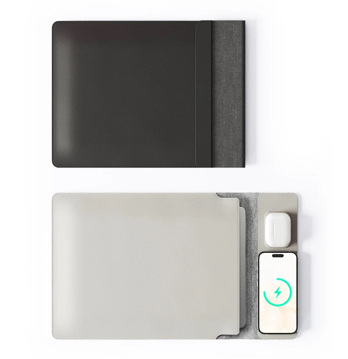 TECHPRO 4-IN-1 LAPTOP SLEEVE MED TRÅDLÖS LADDNING